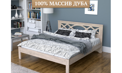 Кровать-тахта Венс-1 резная из дуба